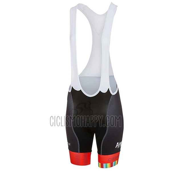 Castelli Maratona Cycling Jersey Bib Short 2017 Women Short Sleeve Red and White