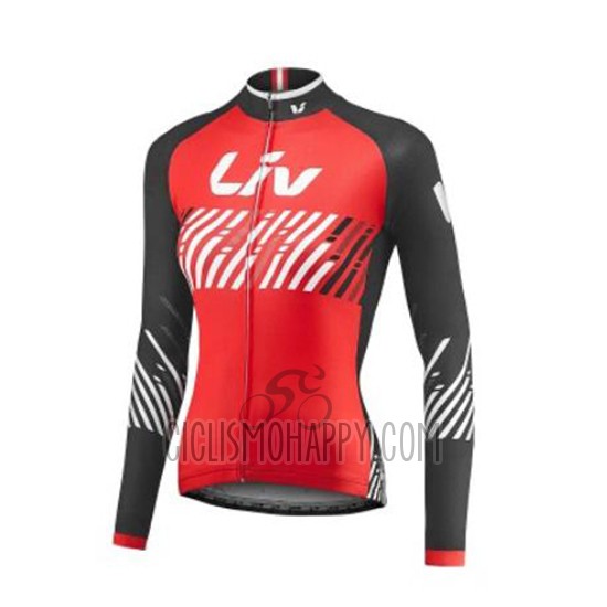 Liv Cycling Jersey Bib Short 2017 Women Short Sleeve Red