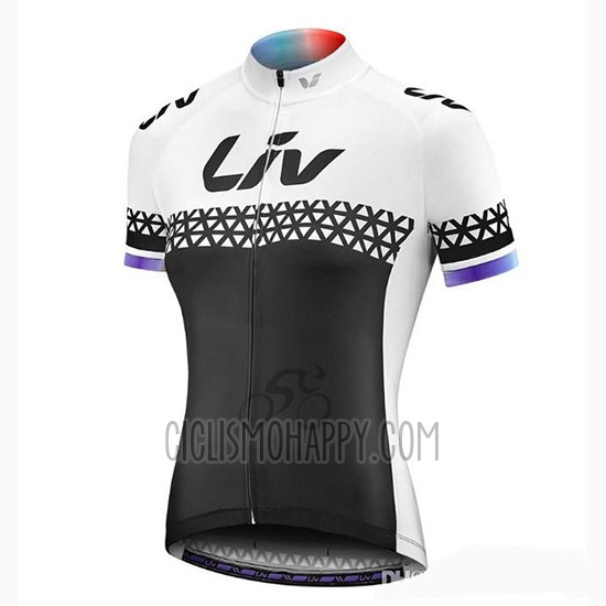 Liv Cycling Jersey Bib Short 2019 Women Short Sleeve Black White