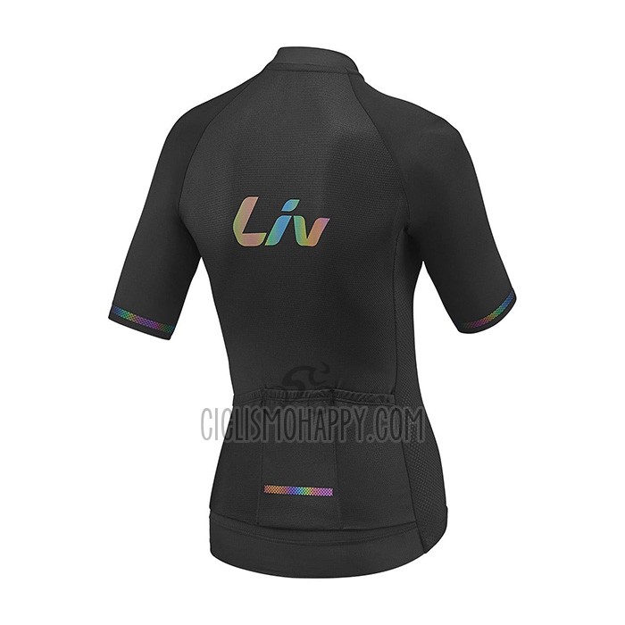 Liv Cycling Jersey Bib Short 2021 Women Short Sleeve Black