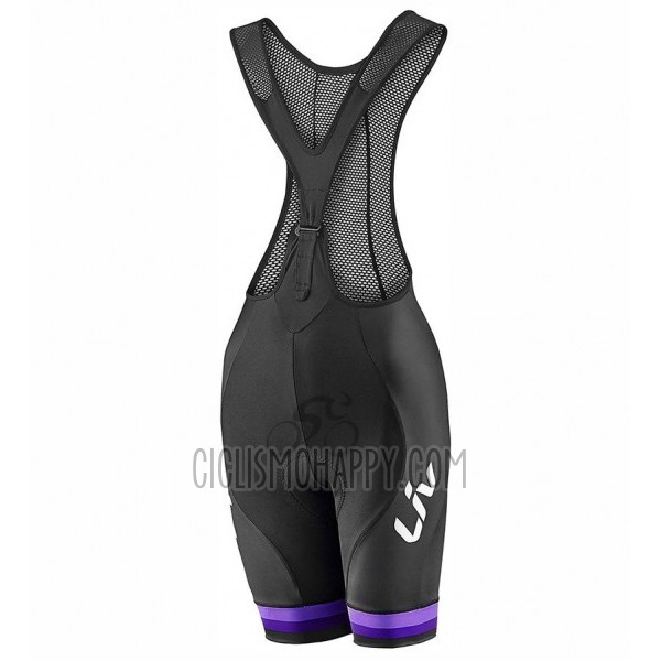 Liv Race Day Cycling Jersey Bib Short 2017 Women Short Sleeve White and Purple