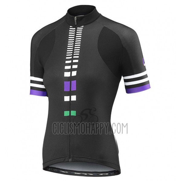 Liv Zebra Cycling Jersey Bib Short 2017 Women Short Sleeve Black