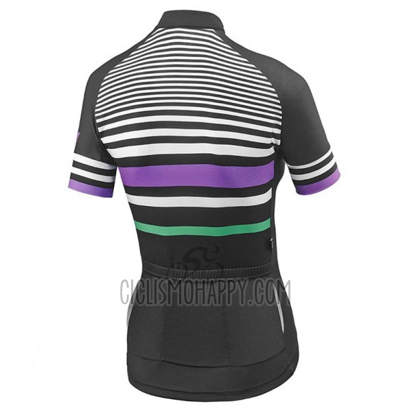 Liv Zebra Cycling Jersey Bib Short 2017 Women Short Sleeve Black