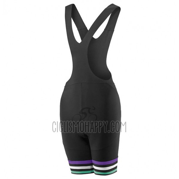 Liv Zebra Cycling Jersey Bib Short 2017 Women Short Sleeve Black