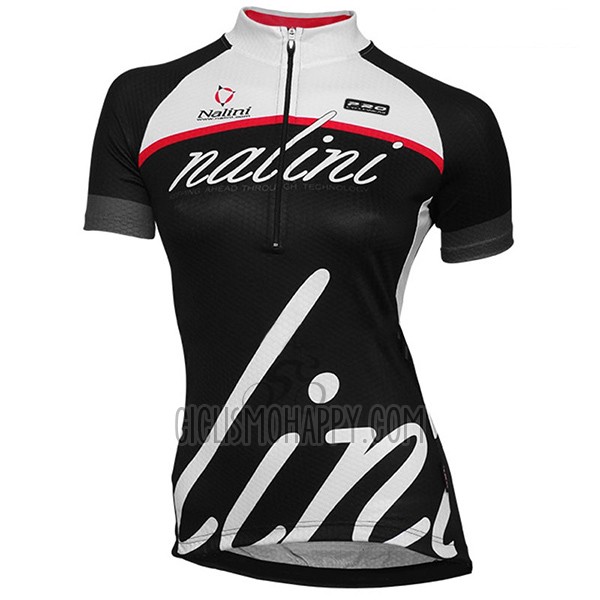 Nalini Classic Cycling Jersey Bib Short 2017 Women Short Sleeve Black