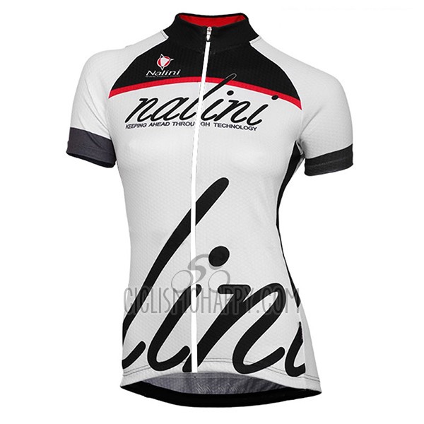 Nalini Classic Cycling Jersey Bib Short 2017 Women Short Sleeve White