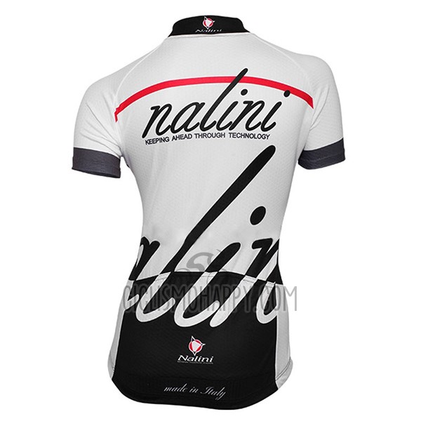Nalini Classic Cycling Jersey Bib Short 2017 Women Short Sleeve White