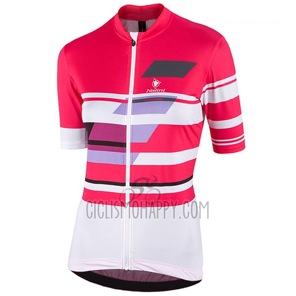 Nalini Dolomiti Cycling Jersey Bib Short 2017 Women Short Sleeve Red