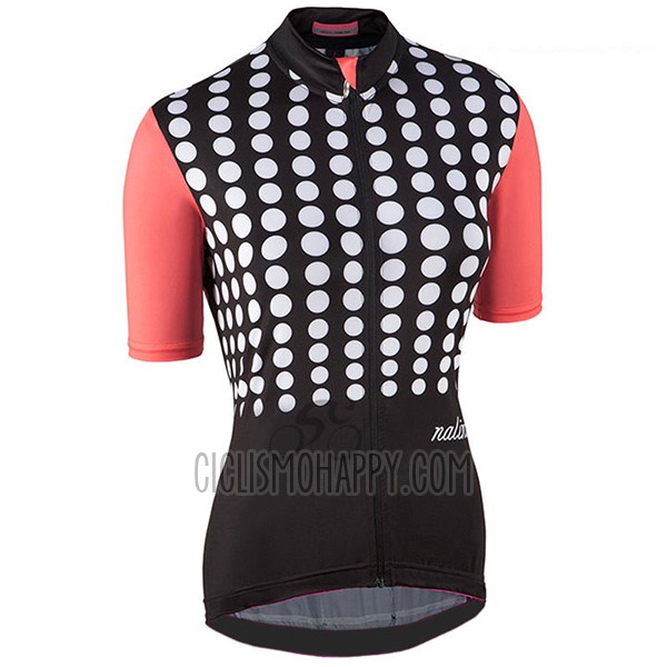 Nalini Optical Cycling Jersey Bib Short 2017 Women Short Sleeve Black and Orange