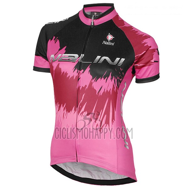 Nalini Sfiziosa Cycling Jersey Bib Short 2017 Women Short Sleeve Red