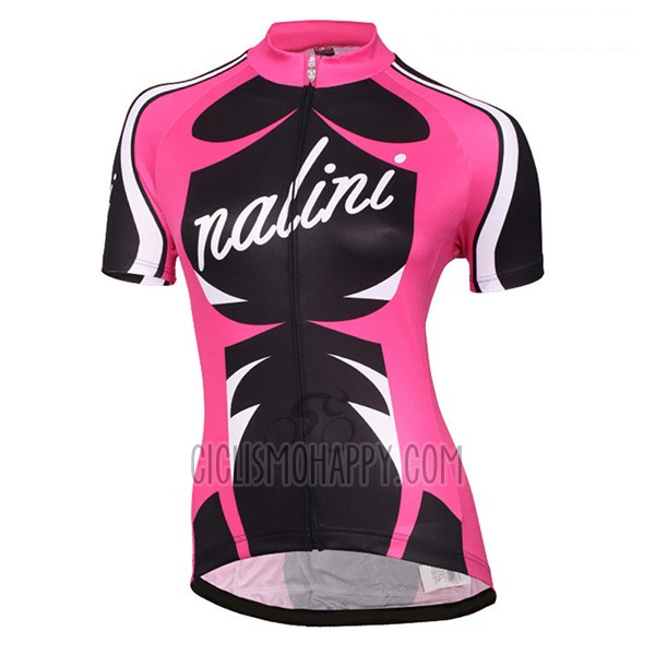 Nalini Verona Cycling Jersey Bib Short 2017 Women Short Sleeve Red and Black