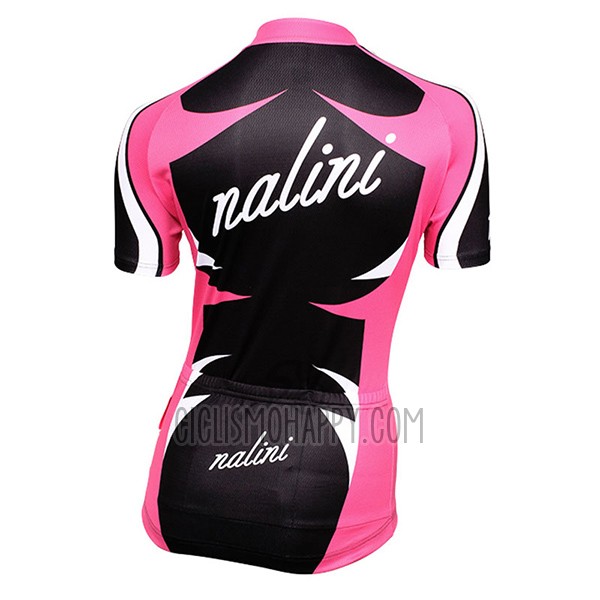 Nalini Verona Cycling Jersey Bib Short 2017 Women Short Sleeve Red and Black