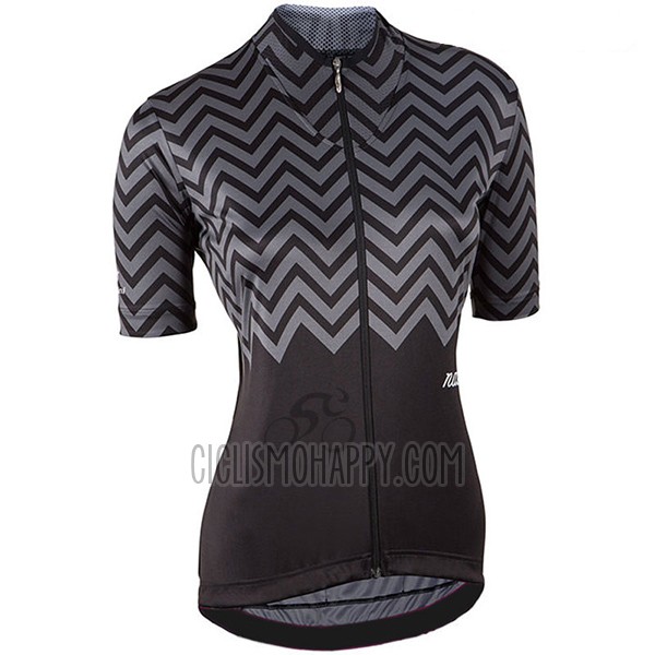 Nalini Wave Cycling Jersey Bib Short 2017 Women Short Sleeve Black