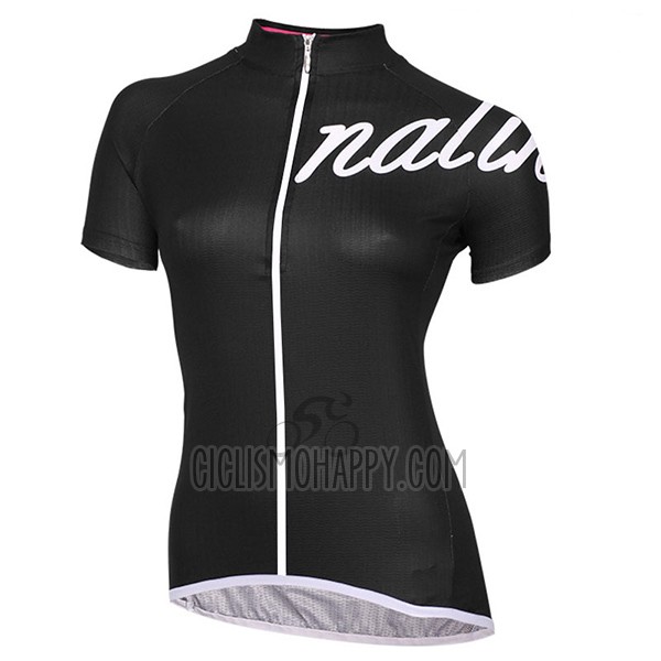 Nalini Wave Cycling Jersey Bib Short 2017 Women Short Sleeve Deep Black