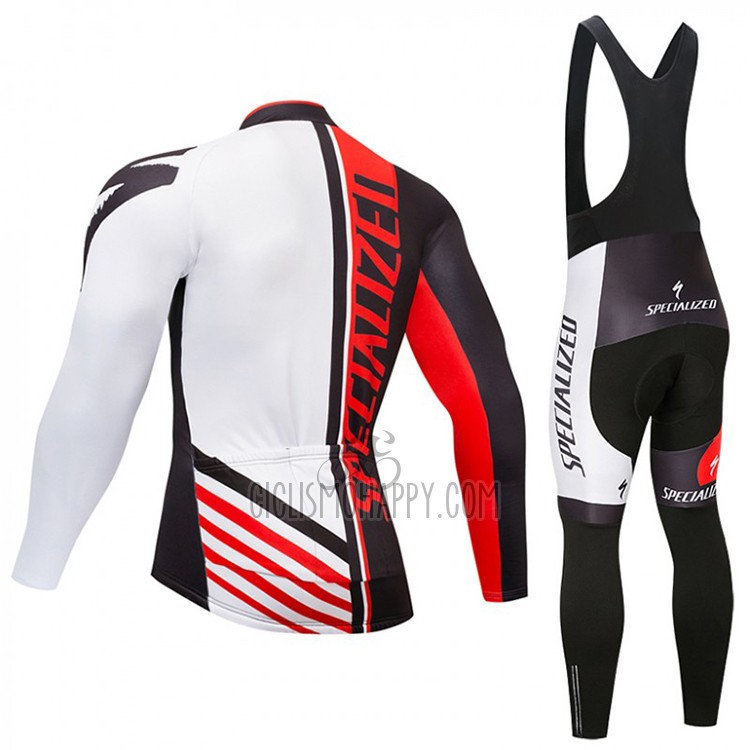 Specialized Cycling Jersey Bib Tight 2018 Women Long Sleeve Black Red White