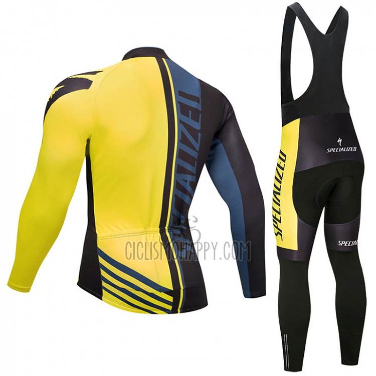 Specialized Cycling Jersey Bib Tight 2018 Women Long Sleeve Black and Yellow