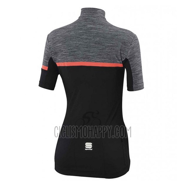 Sportful Cycling Jersey Bib Short 2017 Women Short Sleeve Giara Black