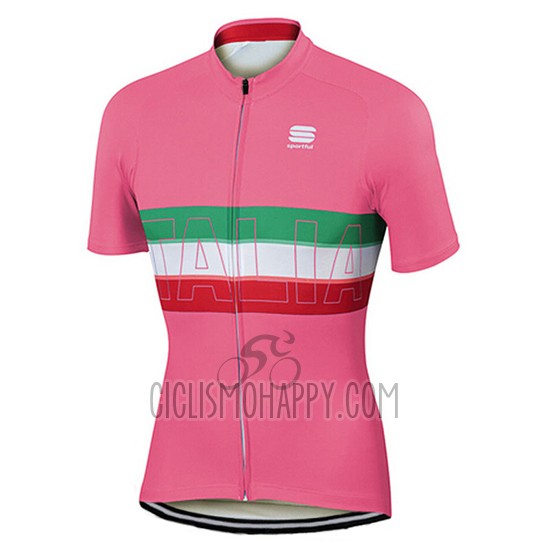 Sportful Cycling Jersey Bib Short 2017 Women Short Sleeve Pink