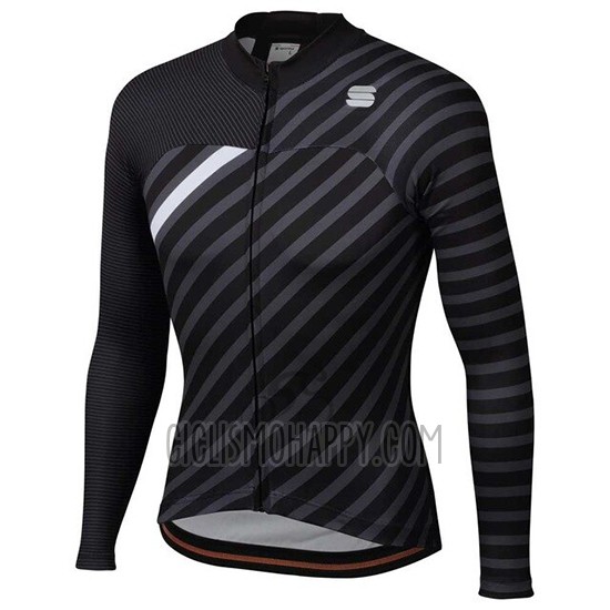 Sportful Cycling Jersey Bib Tight 2020 Women Long Sleeve Black White