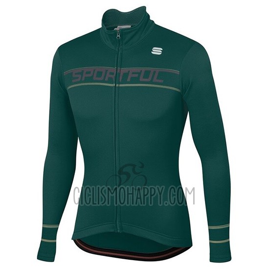 Sportful Cycling Jersey Bib Tight 2020 Women Long Sleeve Green