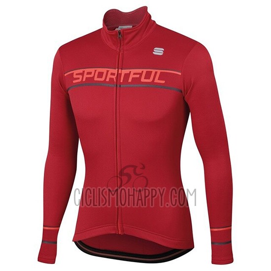 Sportful Cycling Jersey Bib Tight 2020 Women Long Sleeve Red