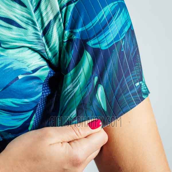 Steep Cycling Jersey Bib Short 2023 Women Short Sleeve Blue Black