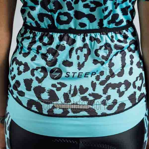 Steep Cycling Jersey Bib Short 2023 Women Short Sleeve Green Black