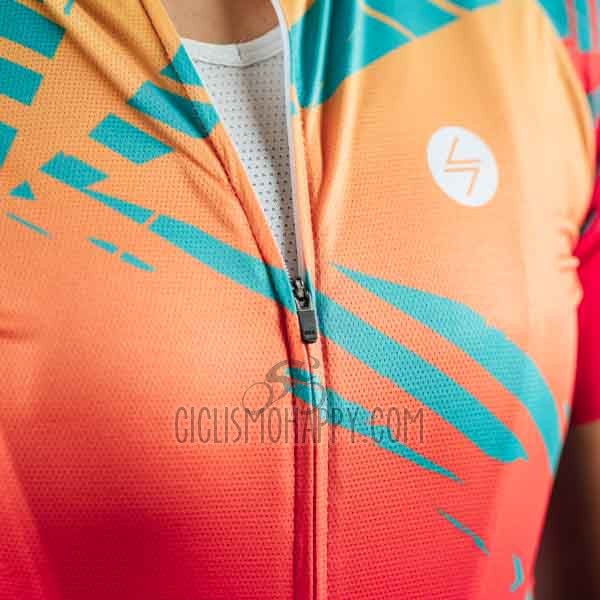 Steep Cycling Jersey Bib Short 2023 Women Short Sleeve Red Black